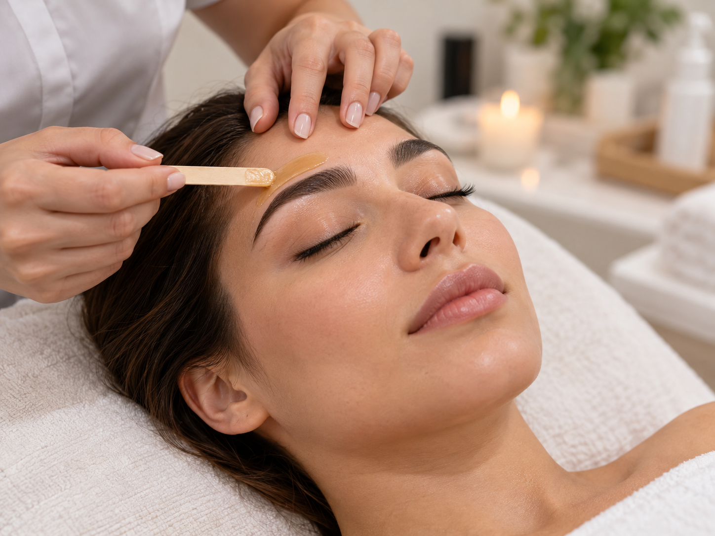 Brow waxing treatment at MedSpa Raphael