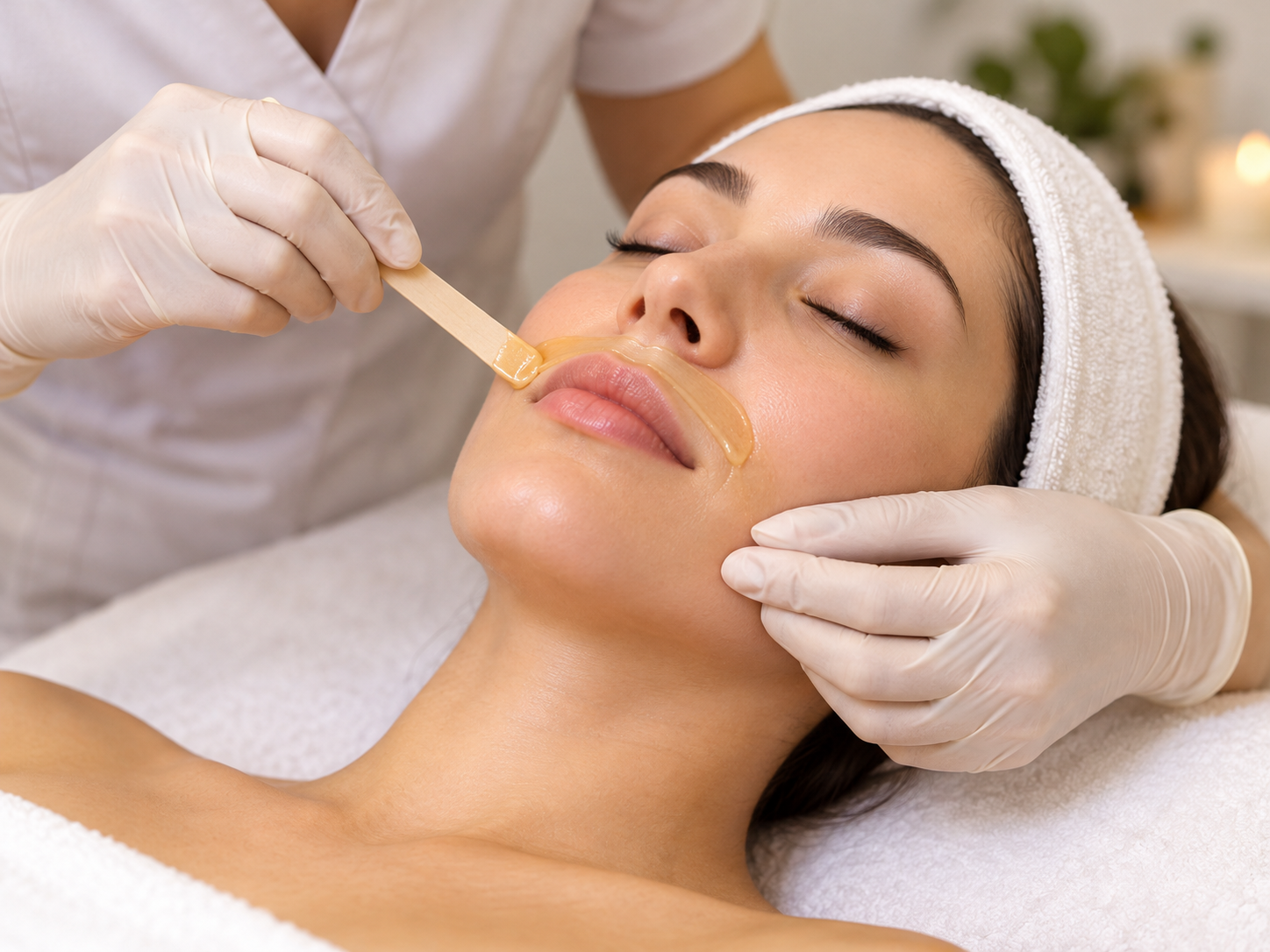 Facial waxing treatment at MedSpa Raphael